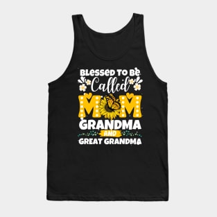 Blessed To Be Called Mom Grandma Cute Grandma Mother's Day Tank Top